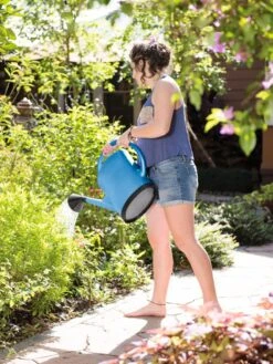 French Blue Watering Can -Outdoor Garden Care 06341 1341 tif