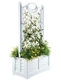 Separate Flower Box With Trellis -Outdoor Garden Care 3 4 crop 8613626 14V