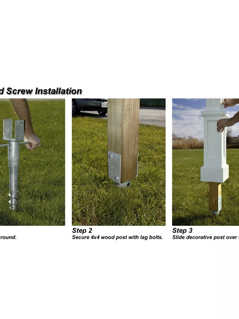No-Dig Ground Screw For Mailpost 4 No-Dig Ground Screw For Mailpost - Image 2