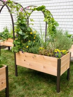 2’ X 4’ Arch Trellis For Planter Boxes -Outdoor Garden Care 8587823 0490