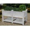 Cambridge Elevated Planter With Extension 2 Cambridge Elevated Planter With Extension -Outdoor Garden Care 8588171 01v cambridge white vinyl elevated planter with extension