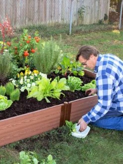 Composite Raised Bed With 1" Boards, 11" 20 Composite Raised Bed With 1" Boards, 11" -Outdoor Garden Care 8588274 02V tif