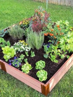 Classic Sienna Composite Raised Bed, 11" High With 2" Board 14 Classic Sienna Composite Raised Bed, 11" High With 2" Board -Outdoor Garden Care 8588280 05V tif