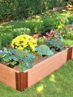 Classic Sienna Composite Raised Bed, 11" High With 2" Board 11 Classic Sienna Composite Raised Bed, 11" High With 2" Board -Outdoor Garden Care 8588283 01V tif