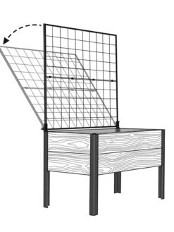 Space-Maker Pivoting Trellis, 4' -Outdoor Garden Care 8590247 001 tif