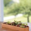 Rectangular Copper Plant Tray, 18"x4" -Outdoor Garden Care 8593532 4632 tif