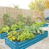 Demeter Corrugated Metal Raised Bed, 34" X 68" -Outdoor Garden Care 8594183 0400 tif