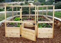 Garden In A Box Cedar Raised Bed With Deer Fence, 8' X 8' 9 Garden In A Box Cedar Raised Bed With Deer Fence, 8' X 8' -Outdoor Garden Care 8595875 06V tif