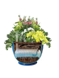 Mazzano Self-Watering Planters -Outdoor Garden Care 8596570 SWMazzano19 Blue art tif