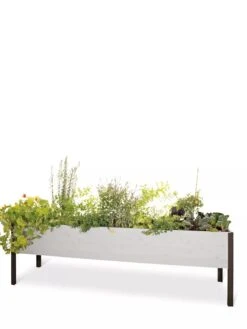 Eco-Stained Elevated Planter Box, 2'x8' -Outdoor Garden Care 8596760 102 tif