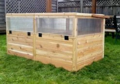 Garden In A Box Cedar Raised Bed With Greenhouse, 3' X 6' -Outdoor Garden Care 8597082 05V tif