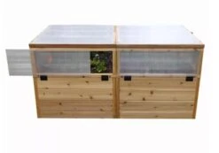 Garden In A Box Cedar Raised Bed With Greenhouse, 3' X 6' -Outdoor Garden Care 8597082 06V tif