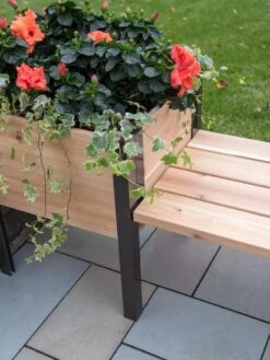 Elevated Cedar Planter Bench Kit, Natural, 90" 10 Elevated Cedar Planter Bench Kit, Natural, 90" -Outdoor Garden Care 8597992 9645 tif