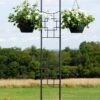 Achla Designs Square-on-Squares Double Pole Trellis 1 Achla Designs Square-on-Squares Double Pole Trellis -Outdoor Garden Care 8599483 01V tif