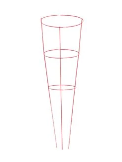 Heavy-Duty Plant Supports 42", Set Of 5 -Outdoor Garden Care 8600029 02v heavy duty colorful plant supports 42 inch red