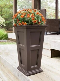 Fairfield Self-Watering Tall Patio Planters, 34” -Outdoor Garden Care 8600109 03V tif