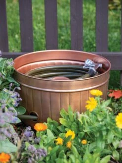 Classic Copper Hose Pot -Outdoor Garden Care 8600238 0057