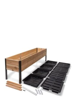 Self-Watering Elevated Planter Box, 2' X 8' -Outdoor Garden Care 8608960 2297 tif