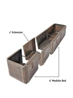 Corten Steel Modular Raised Bed, 2' Extension -Outdoor Garden Care 8610701 4010 tif