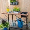 Small Space Potting Table -Outdoor Garden Care 8611003 024 small space potting table