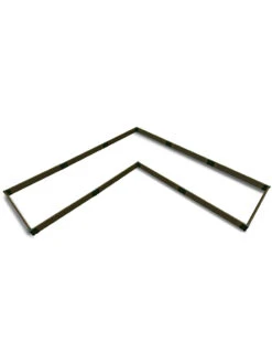 L-Shaped Composite Raised Bed, 12'x12' With 1" Boards -Outdoor Garden Care 8611162 02v l shaped raised garden beds 12 x 12 with 1 inch boards uptown brown
