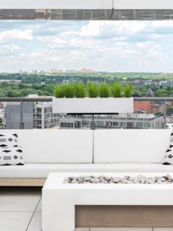 Veradek Metallic Series Railing Planters -Outdoor Garden Care 8611612 27v