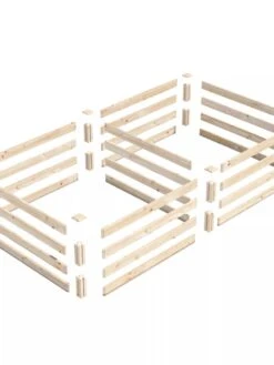 Pine Raised Garden Beds, 4'x8' -Outdoor Garden Care 8612238 01V jpg