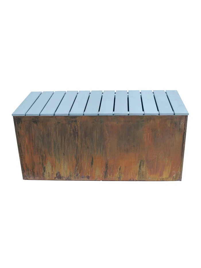 Nice Corten Trough Planters With Bench Top 5 Nice Corten Trough Planters With Bench Top - Image 3
