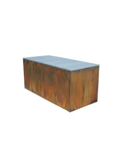 Nice Corten Trough Planters With Bench Top 6 Nice Corten Trough Planters With Bench Top -Outdoor Garden Care 8612399 02v nice corten trough planter with bench top 16 inch high