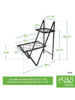 Achla Designs Duet Plant Stand -Outdoor Garden Care 8612905 02v