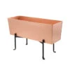 Achla Designs Copper Flower Box With Folding Stand -Outdoor Garden Care 8612914 02v achla designs copper flower box with folding stand