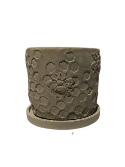 Concrete Honeycomb Bee Planter -Outdoor Garden Care 8613044 01v