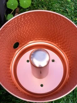 Hammered Copper Hose Pot With Lid 18 Hammered Copper Hose Pot With Lid -Outdoor Garden Care 8613311 0022