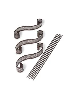 Scroll Linking Stakes, Set Of 3 -Outdoor Garden Care 8613321 5899