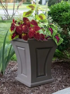 Cambridge Tall Planter, 18" Height -Outdoor Garden Care 8613523 06V