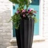 Sedona Tall Planter, 28" Height -Outdoor Garden Care 8613525 02V sedona tall planter 28 inches