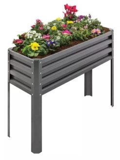 Metal Double Height Raised Garden Bed -Outdoor Garden Care 8613688 01V 3 4