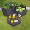 Modular Hexagon Raised Bed Kit, 21.5" -Outdoor Garden Care 8614244 04V