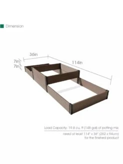 Terraced Triple Garden Bed -Outdoor Garden Care 8614257 01V 3 4
