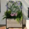 Mobile Deep Trough Planter With Trellis 2 Mobile Deep Trough Planter With Trellis -Outdoor Garden Care 8614265 05V mobile deep trough planter with trellis