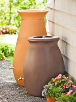 Rainwater Urn, 50 Gallon -Outdoor Garden Care GS38683 02 tif