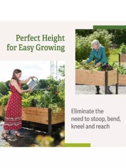 Self-Watering Elevated Planter Box, 2' X 8' -Outdoor Garden Care b00eow8fhu raisedbed benefits