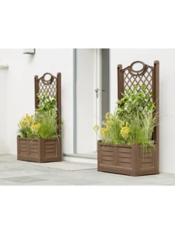 Separate Flower Box With Trellis -Outdoor Garden Care webimage 8613626 02V